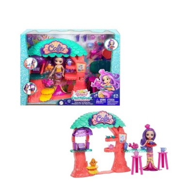 Набор Enchantimals Подводное кафе с куклой питомцем и аксессуарами Mattel HCF86